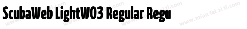 ScubaWeb LightW03 Regular Regular字体转换